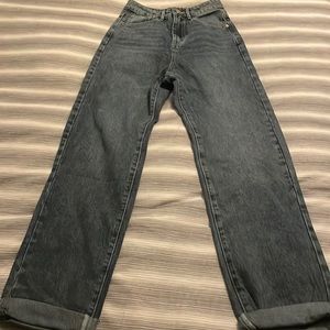 High Waisted Straight Leg Jeans